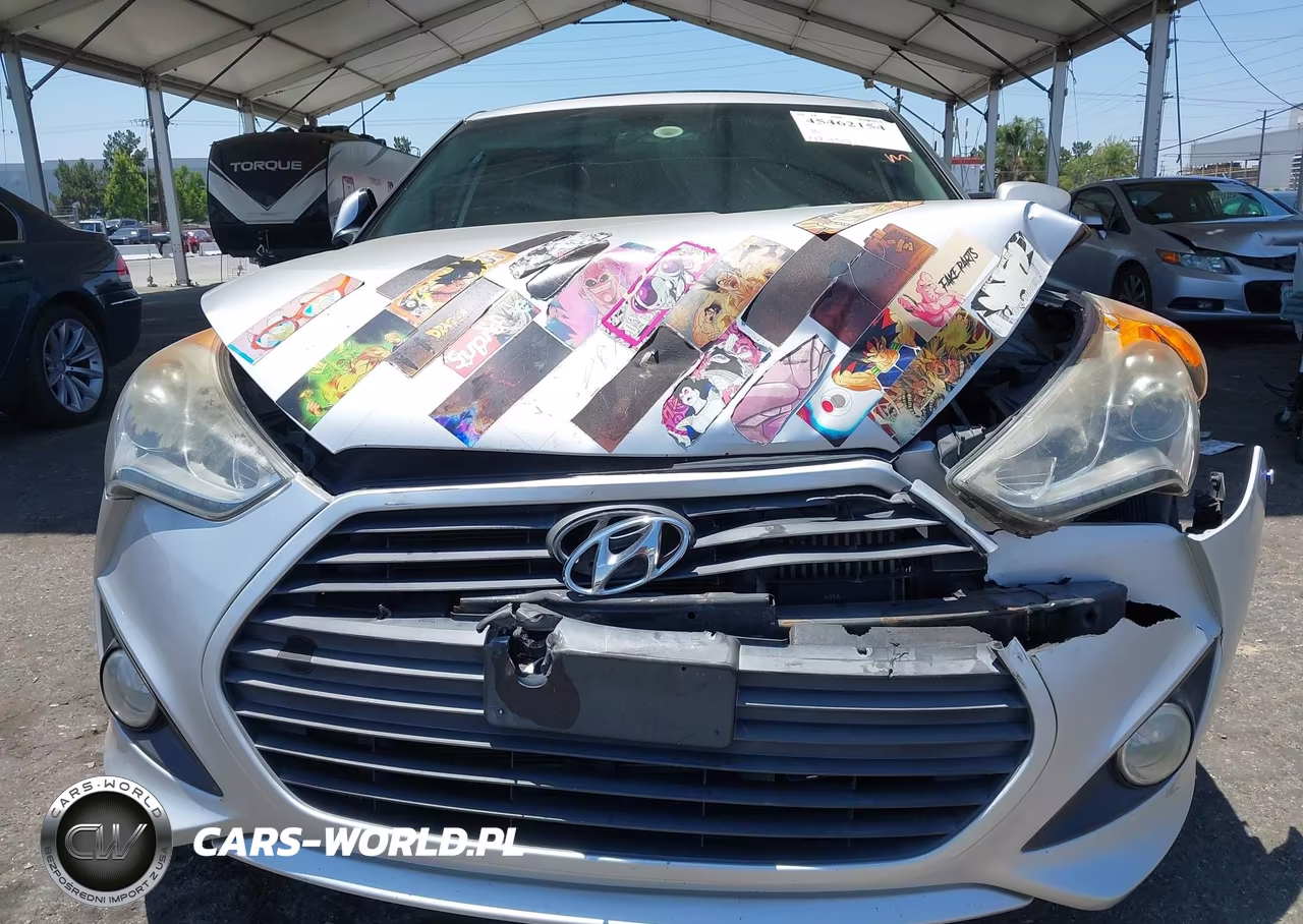 2013 Hyundai Veloster Turbo W-Blue VIN:KMHTC6AE9DU125851 - 6