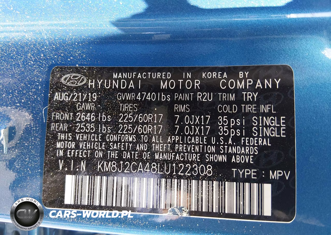 2020 Hyundai Tucson Se VIN:KM8J2CA48LU122308 - 9
