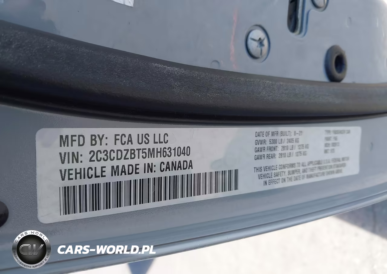 2021 Dodge Challenger R-T VIN:2C3CDZBT5MH631040 - 9