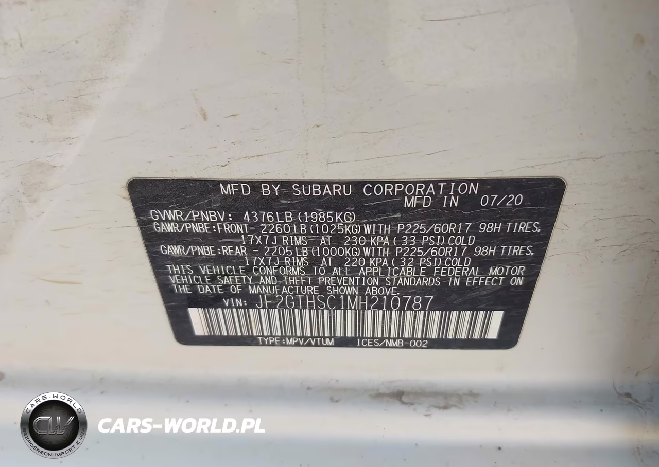2021 Subaru Crosstrek Sport VIN:JF2GTHSC1MH210787 - 9