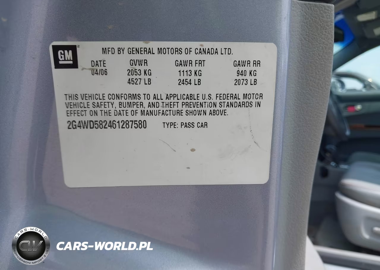 2006 Buick Lacrosse Cxl VIN:2G4WD582461287580 - 9
