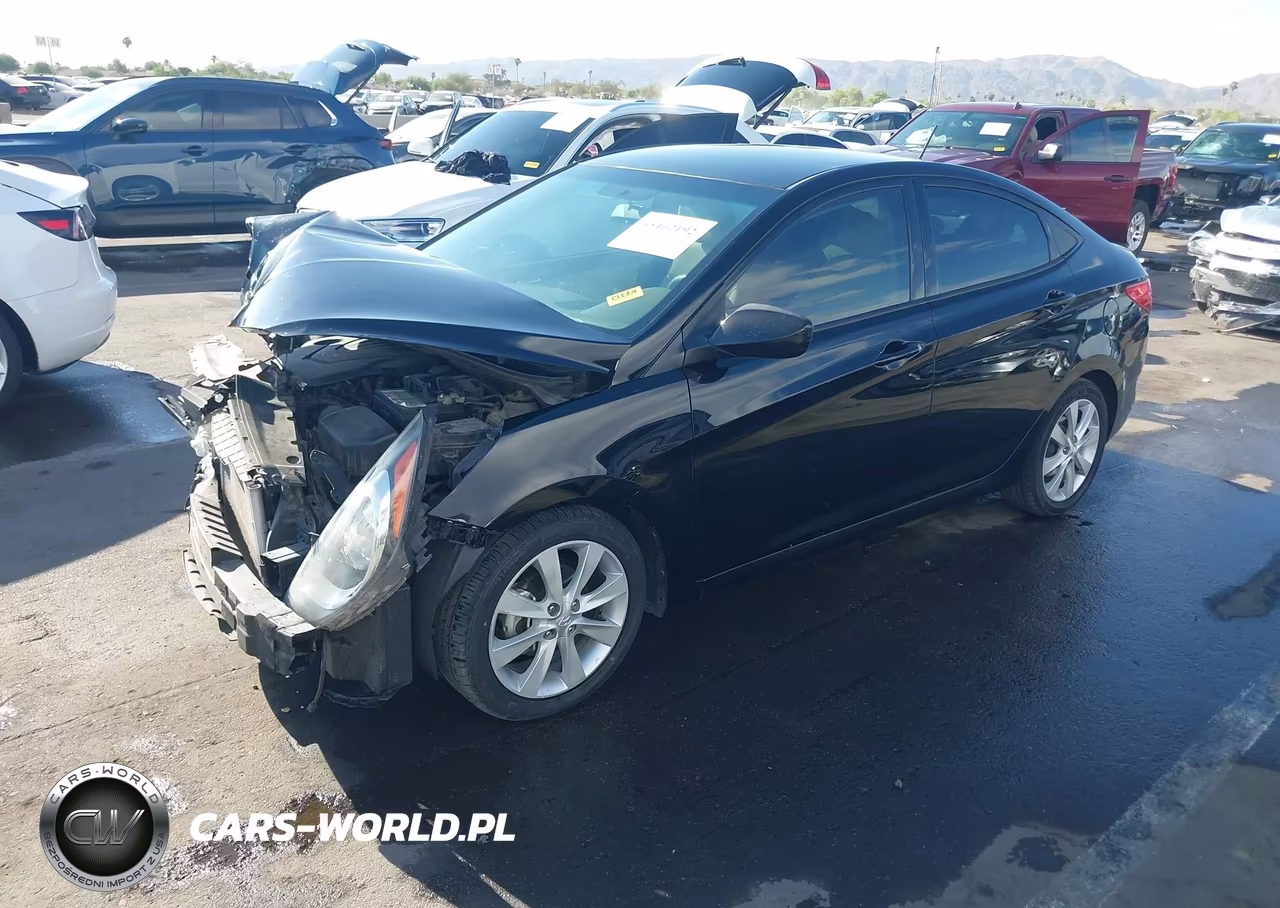 2012 Hyundai Accent Gls VIN:KMHCU4AE2CU137016 - 2