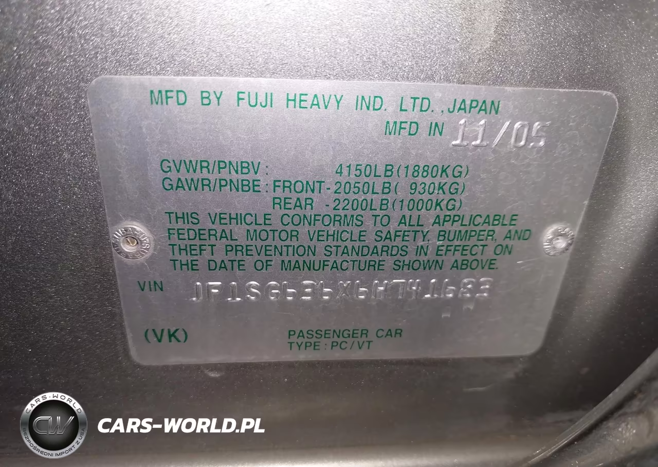 2006 Subaru Forester 2.5X VIN:JF1SG636X6H741683 - 9