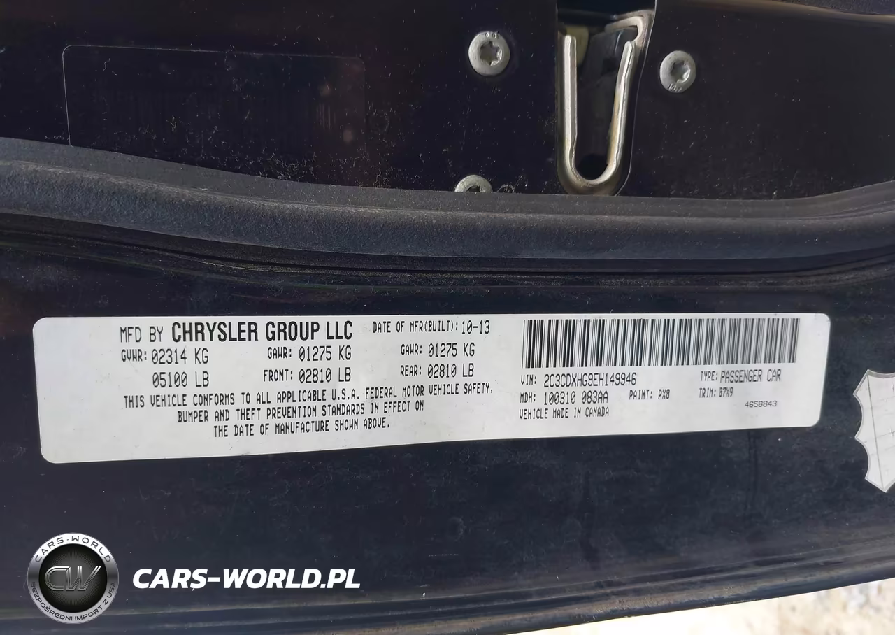 2014 Dodge Charger Sxt VIN:2C3CDXHG9EH149946 - 9
