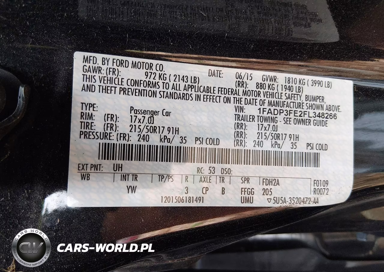 2015 Ford Focus Se VIN:1FADP3FE2FL348266 - 9