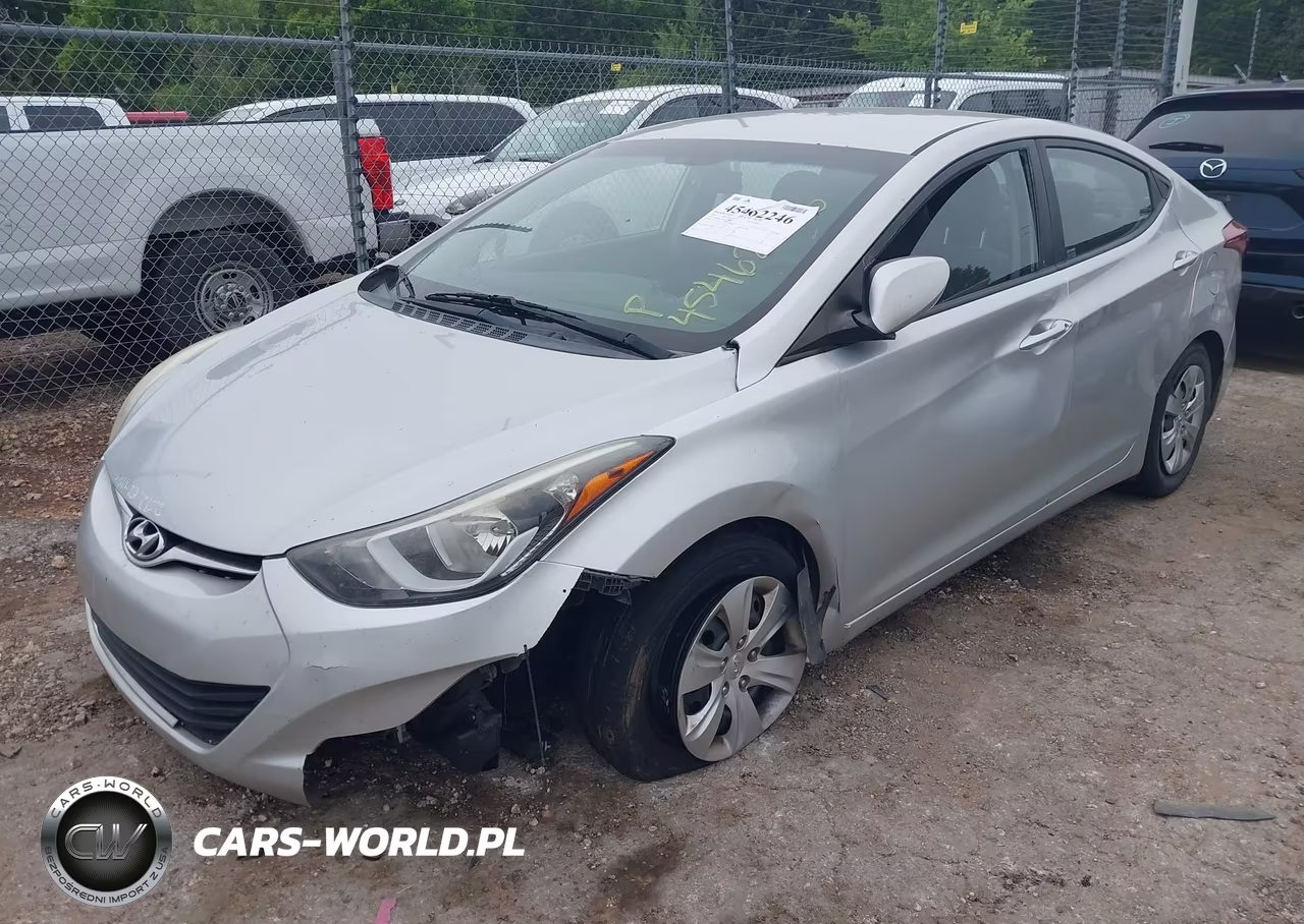 2016 Hyundai Elantra Se VIN:5NPDH4AE0GH714042 - 2