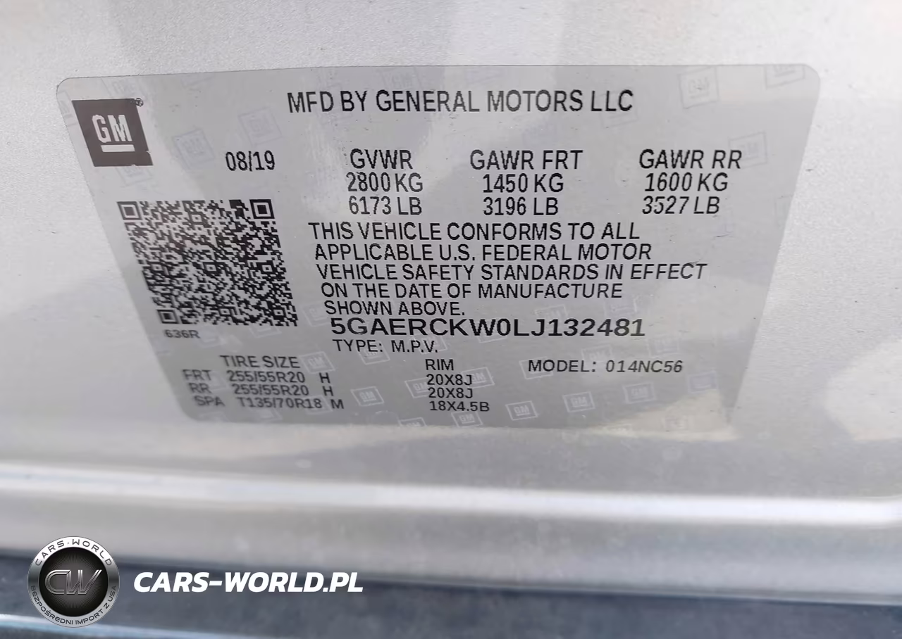 2020 Buick Enclave Fwd Premium VIN:5GAERCKW0LJ132481 - 9