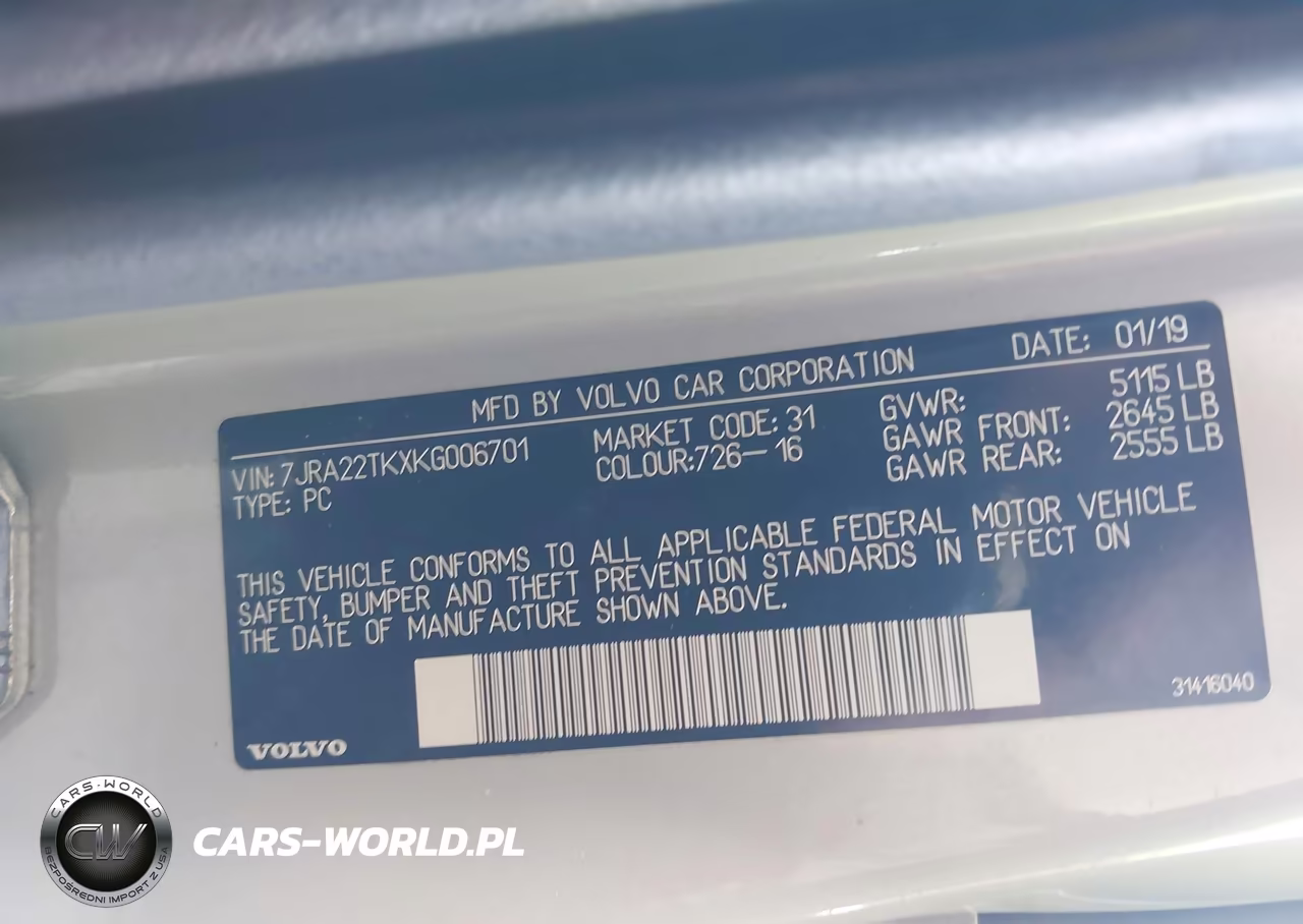 2019 Volvo S60 T6 Momentum VIN:7JRA22TKXKG006701 - 9