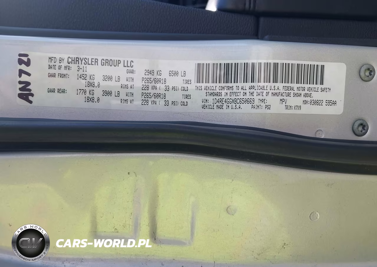 2011 Dodge Durango Crew VIN:1D4RE4GGXBC650669 - 9