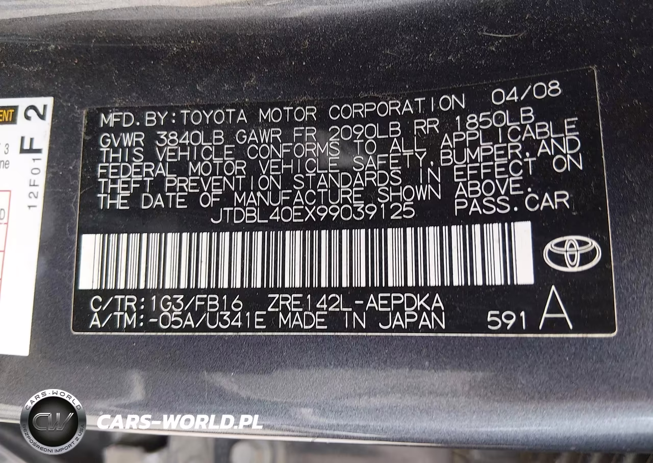 2009 Toyota Corolla Le VIN:JTDBL40EX99039125 - 9