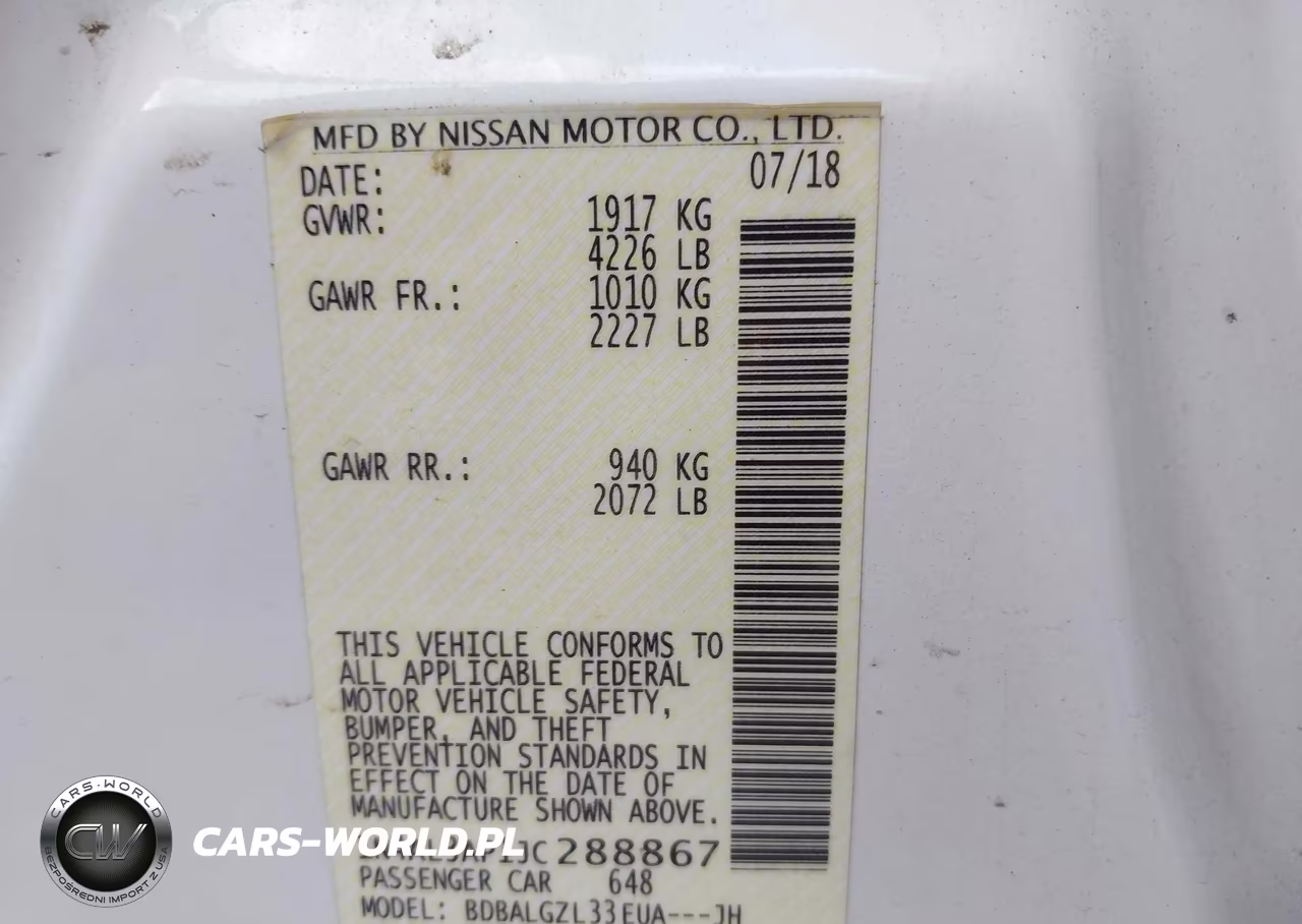 2018 Nissan Altima 2.5 S VIN:1N4AL3AP1JC288867 - 9