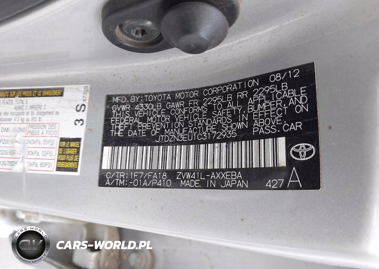 2012 Toyota Prius V Three VIN:JTDZN3EU1C3172935 - 9