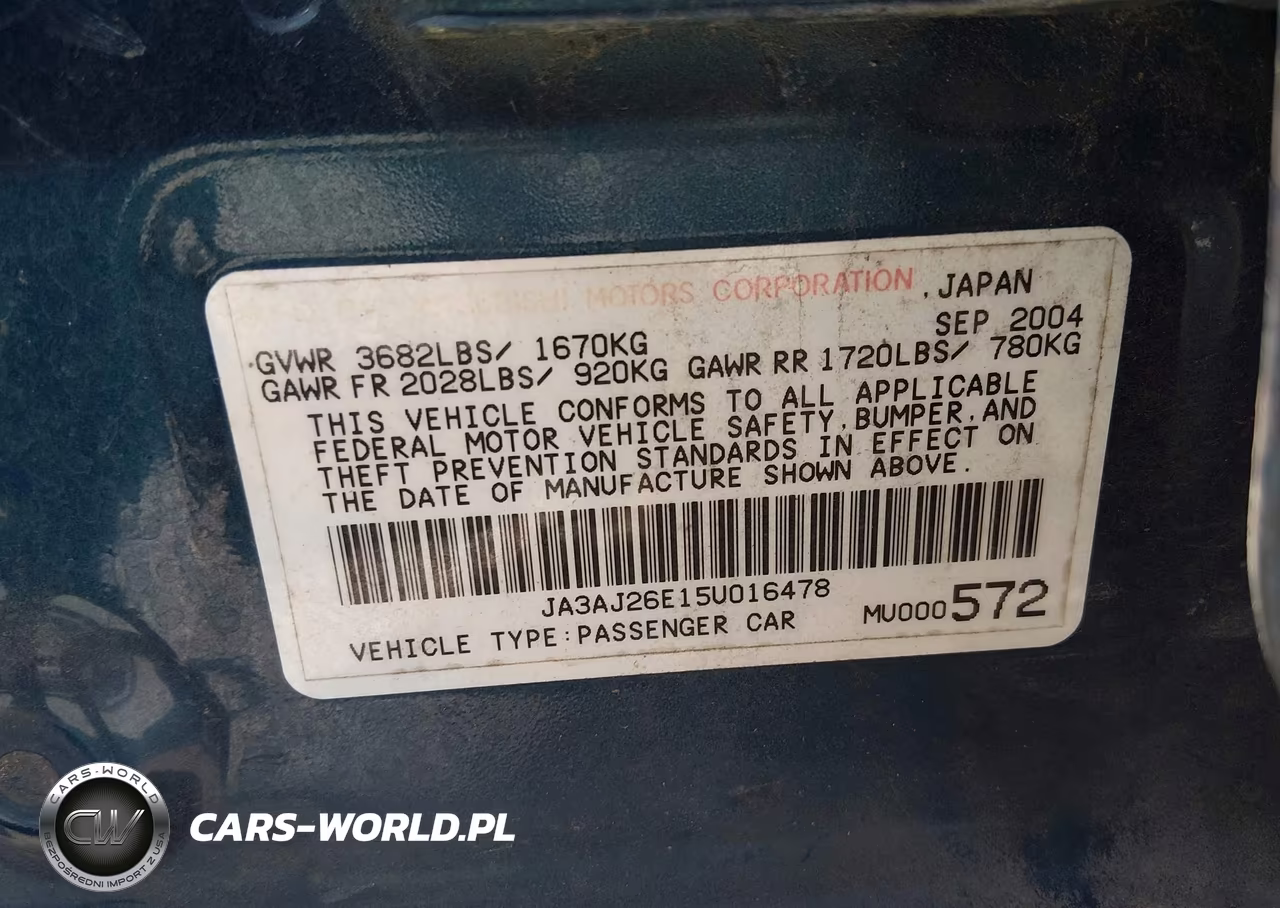 2005 Mitsubishi Lancer Es VIN:JA3AJ26E15U016478 - 9