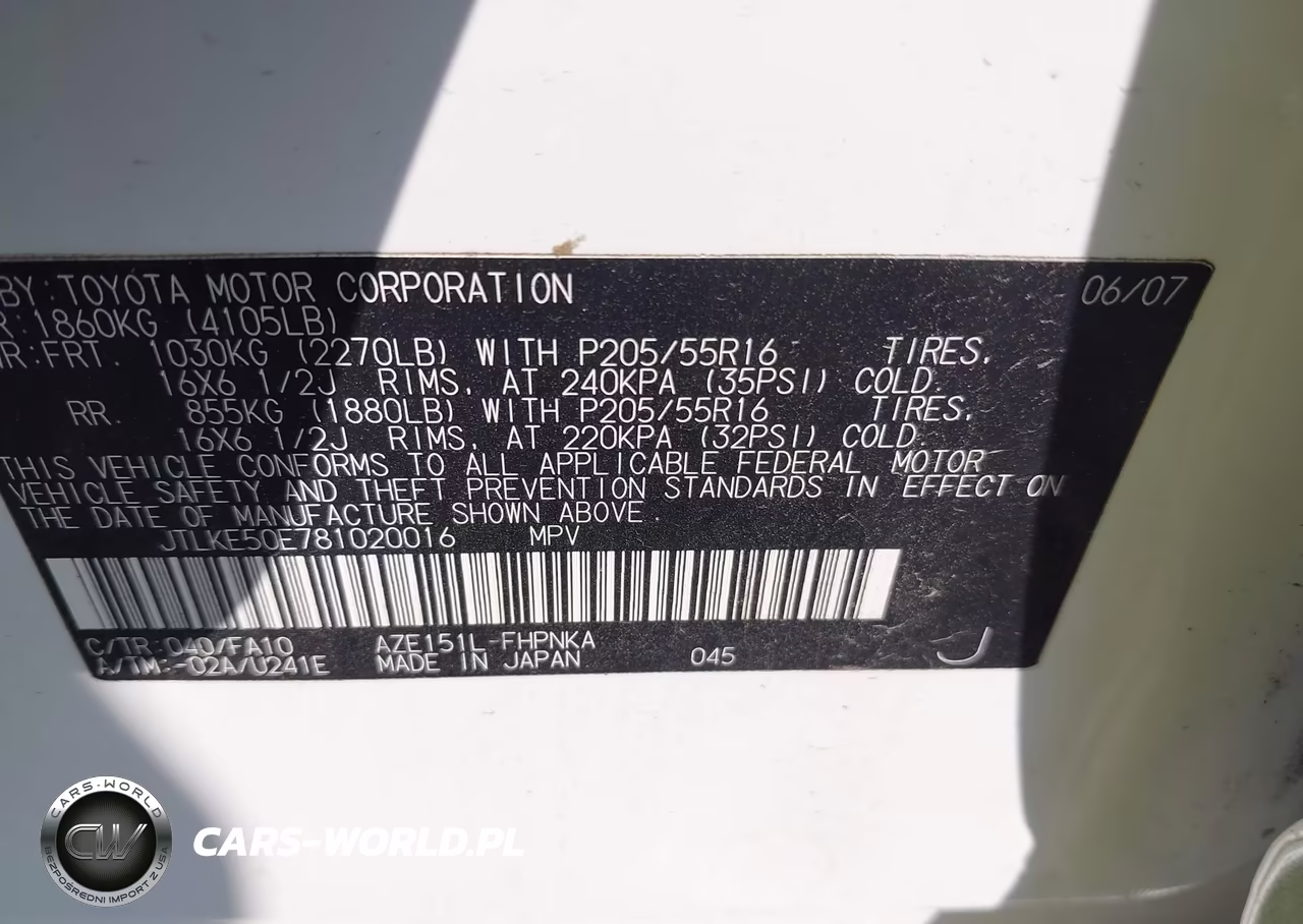 2008 Scion Xb VIN:JTLKE50E781020016 - 9