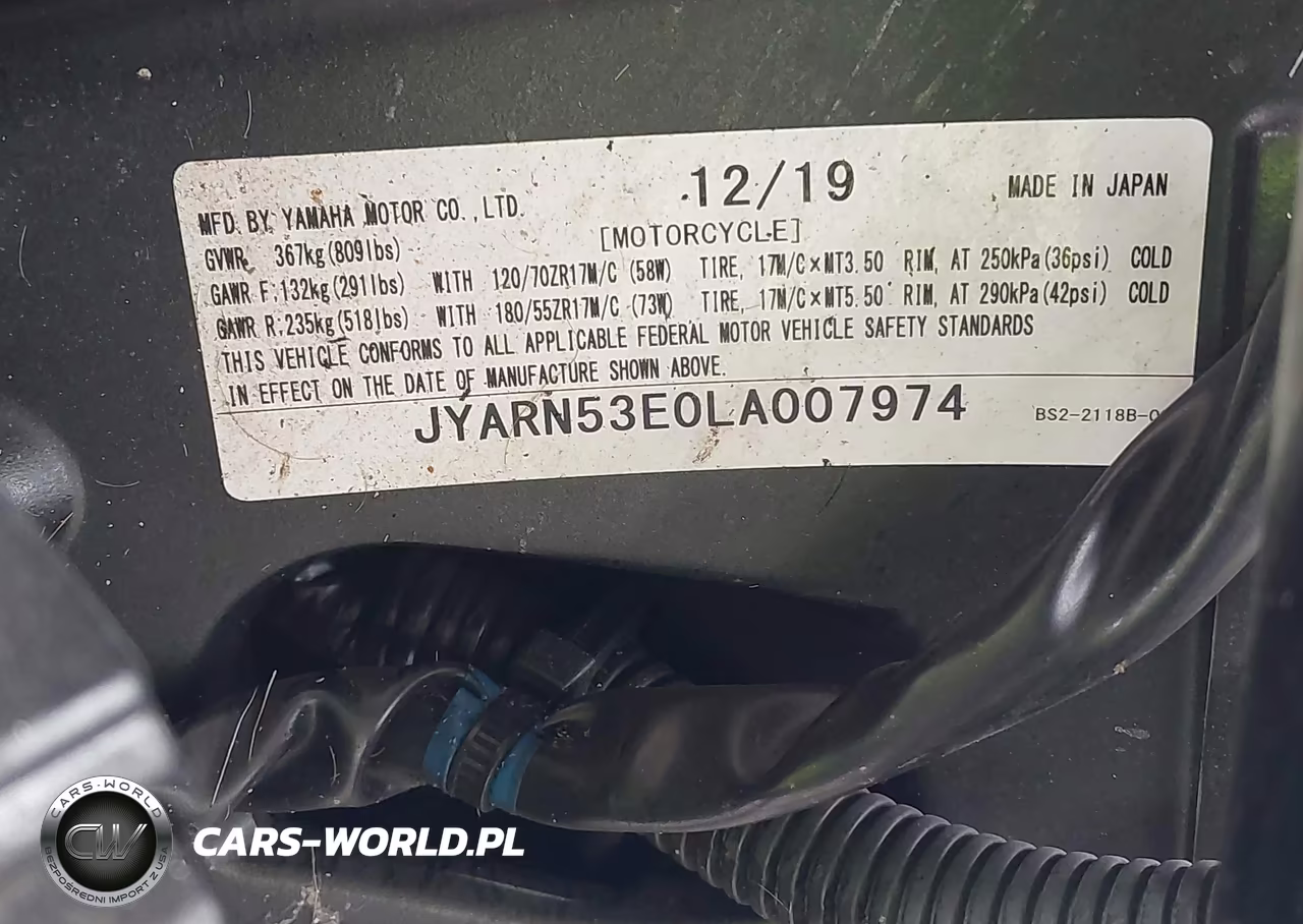 2020 Yamaha Mt09 VIN:JYARN53E0LA007974 - 10