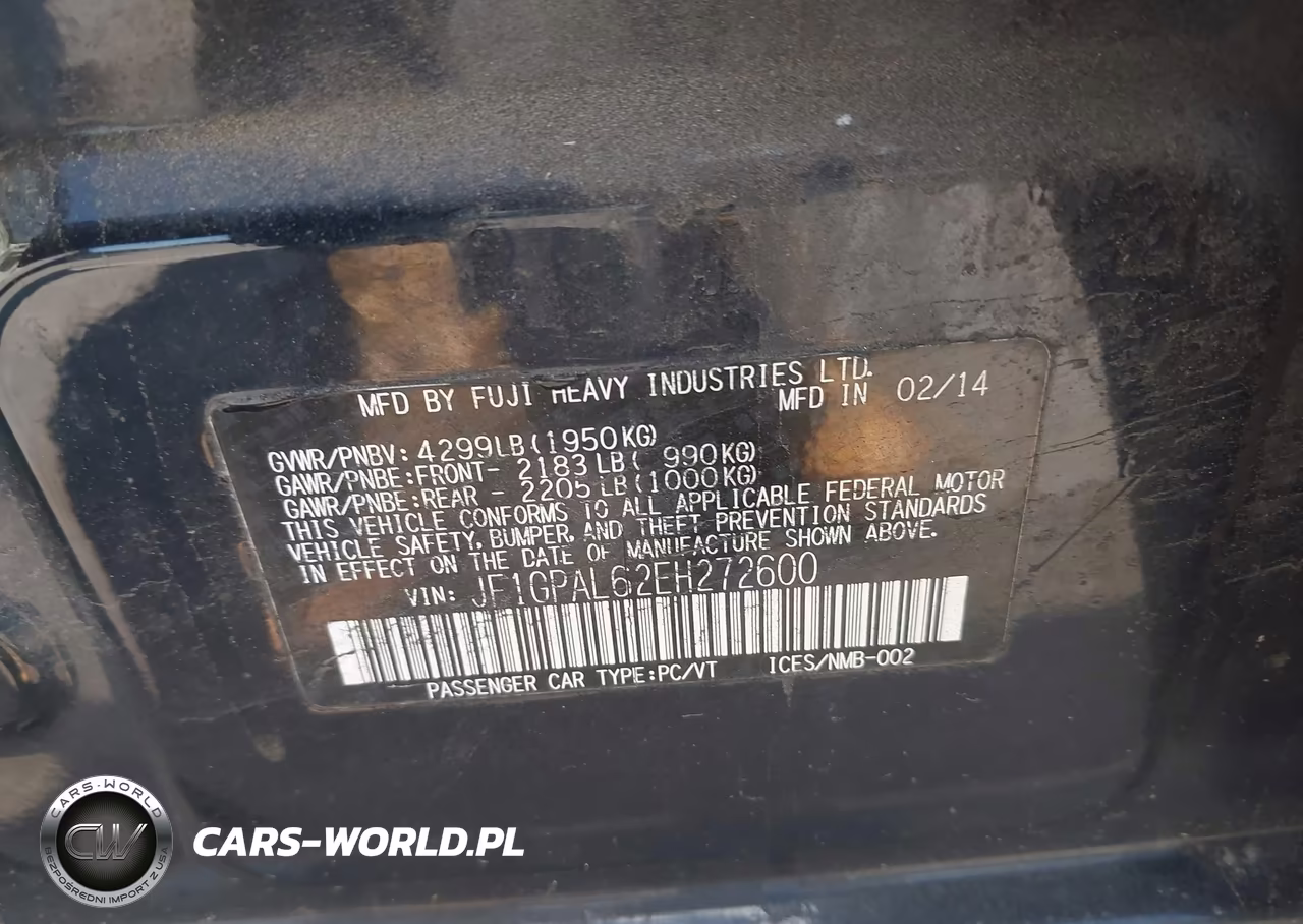 2014 Subaru Impreza 2.0I Sport Premium VIN:JF1GPAL62EH272600 - 9