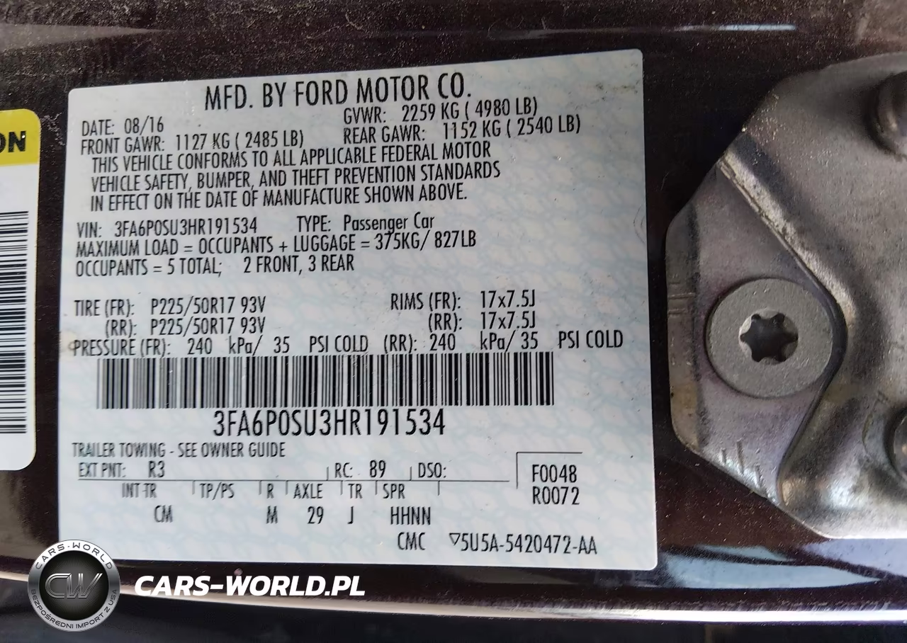 2017 Ford Fusion Energi Platinum-Titanium VIN:3FA6P0SU3HR191534 - 9