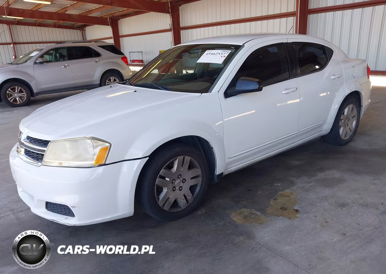 2012 Dodge Avenger Se VIN:1C3CDZAG1CN327505 - 2