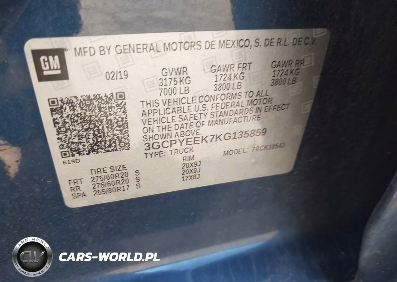 2019 Chevrolet Silverado 1500 Rst VIN:3GCPYEEK7KG135859 - 9