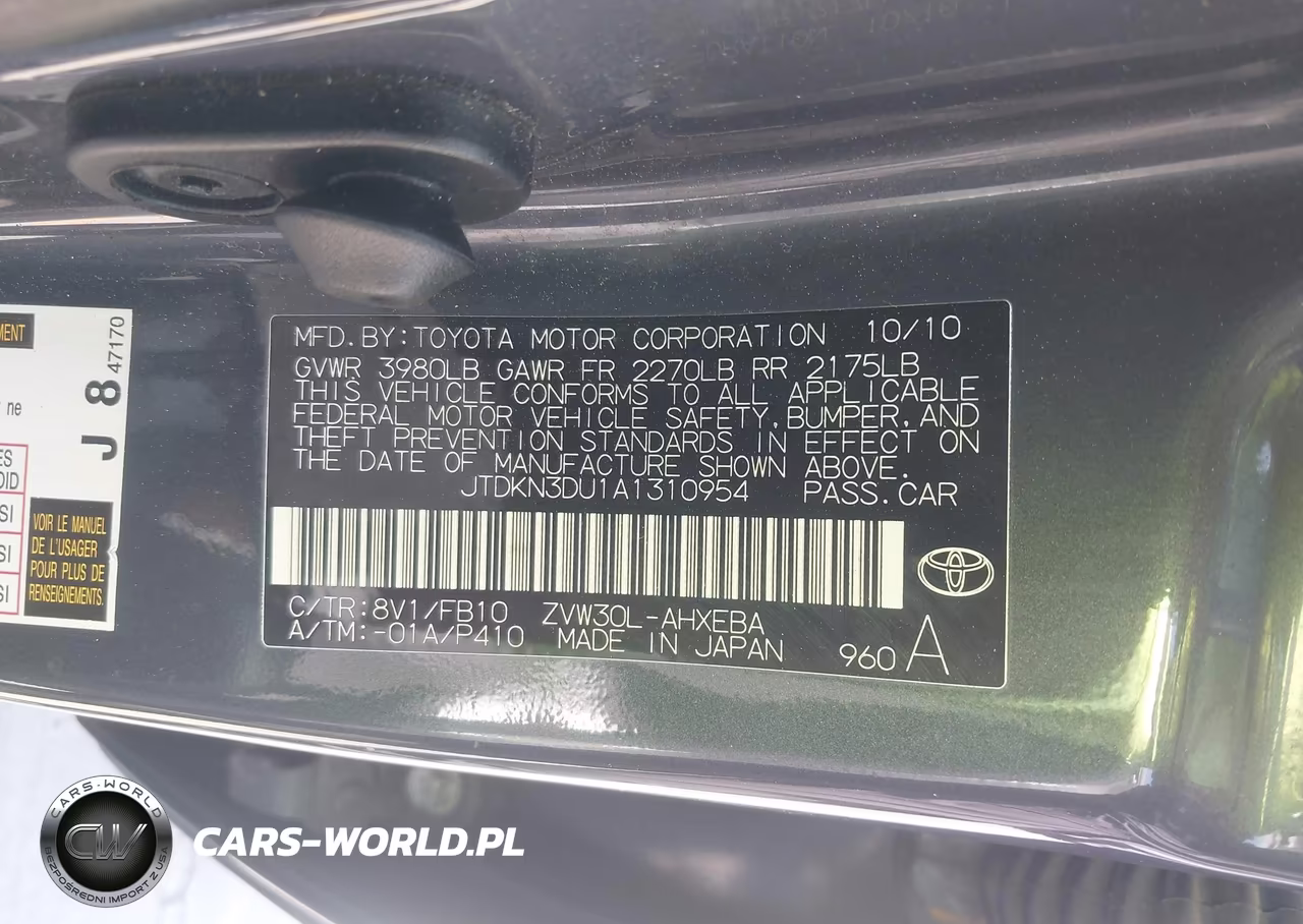2010 Toyota Prius Ii VIN:JTDKN3DU1A1310954 - 9