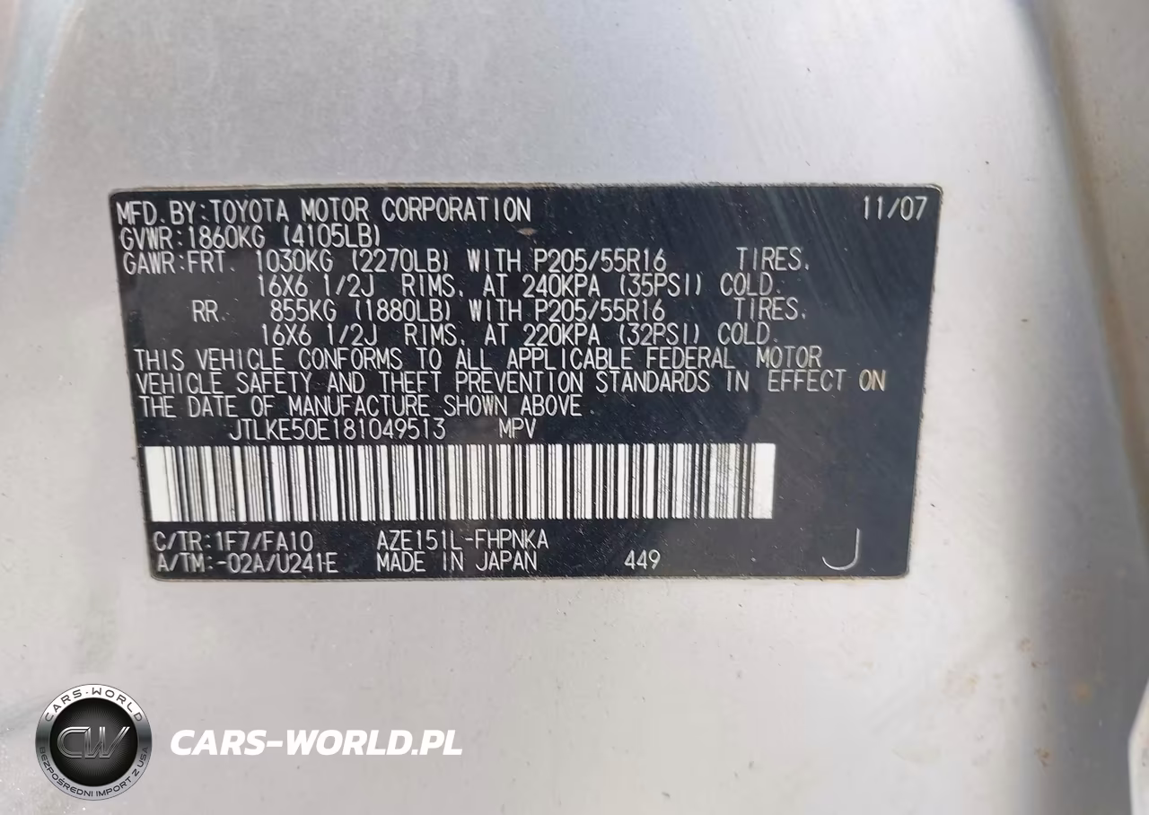 2008 Scion Xb VIN:JTLKE50E181049513 - 9