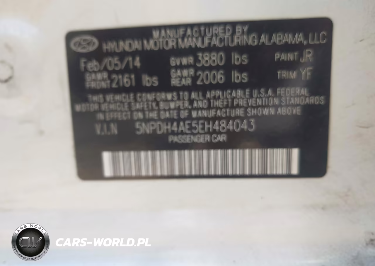 2014 Hyundai Elantra Se VIN:5NPDH4AE5EH484043 - 9