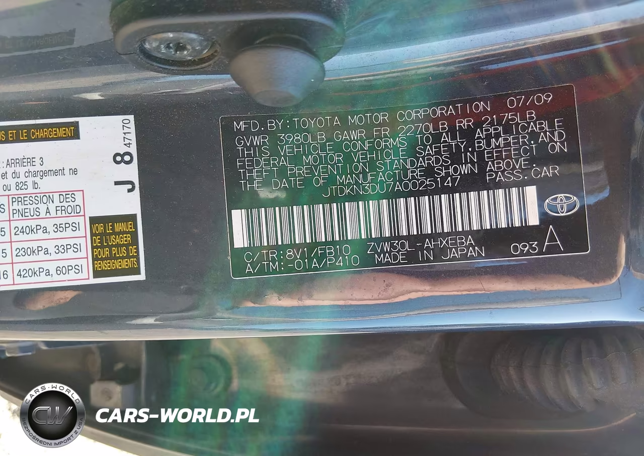 2010 Toyota Prius Iii VIN:JTDKN3DU7A0025147 - 9