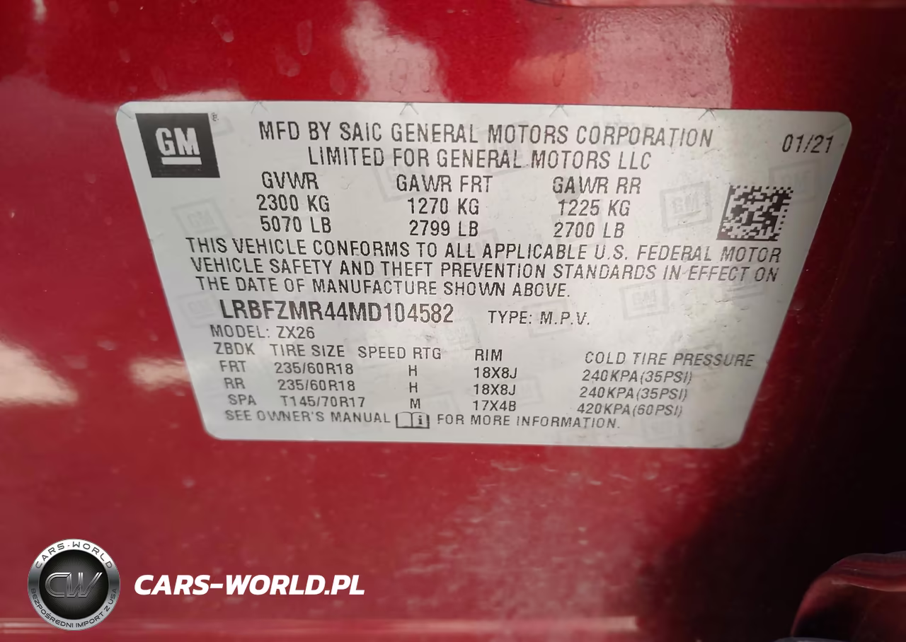 2021 Buick Envision Awd Preferred VIN:LRBFZMR44MD104582 - 9