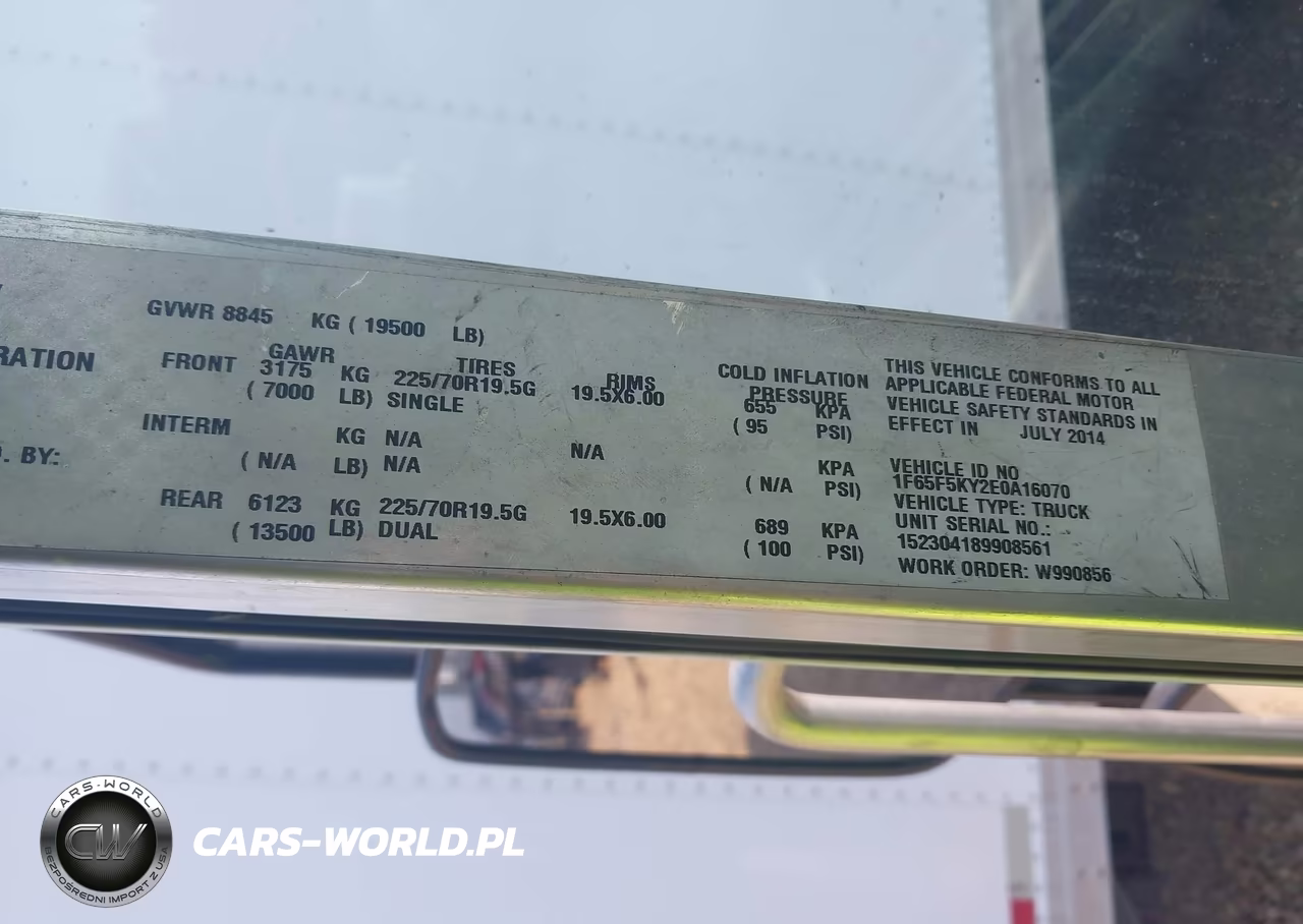 2014 Ford F-59 Commercial Stripped VIN:1F65F5KY2E0A16070 - 8