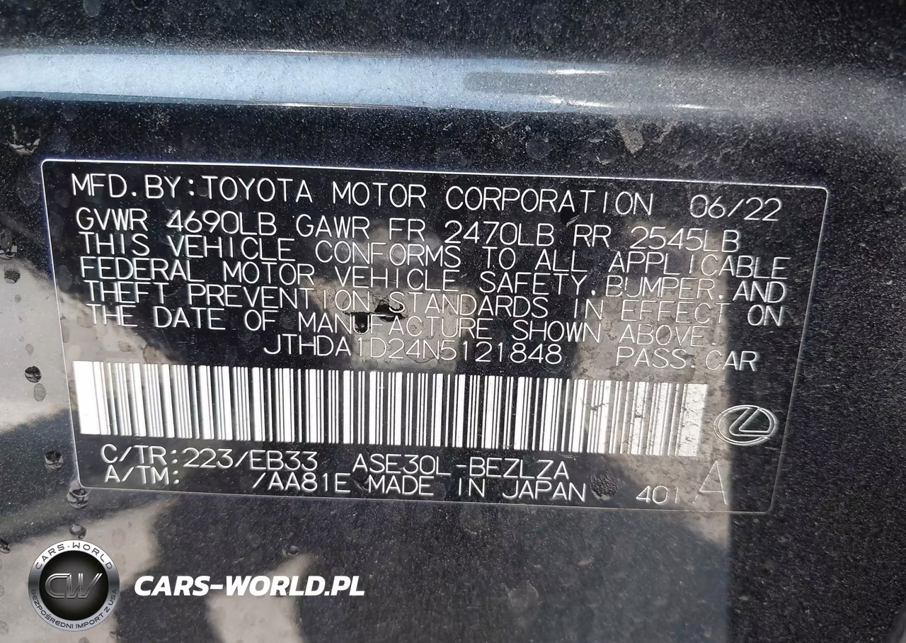2022 Lexus Is 300 VIN:JTHDA1D24N5121848 - 9