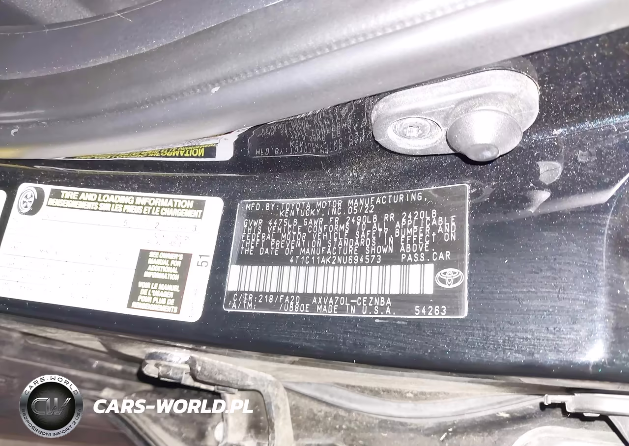 2022 Toyota Camry Le VIN:4T1C11AK2NU694573 - 9