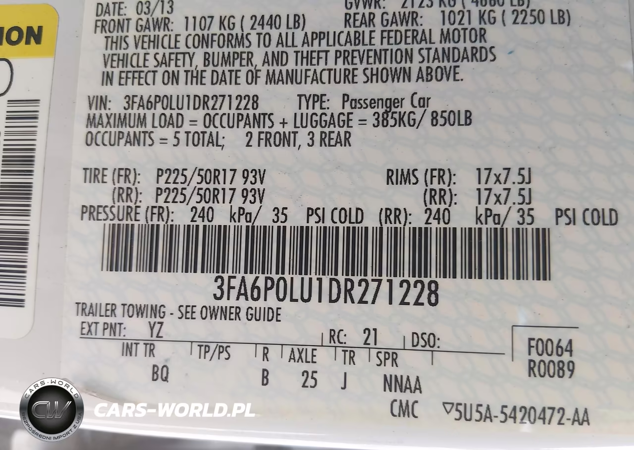 2013 Ford Fusion Hybrid Se VIN:3FA6P0LU1DR271228 - 9