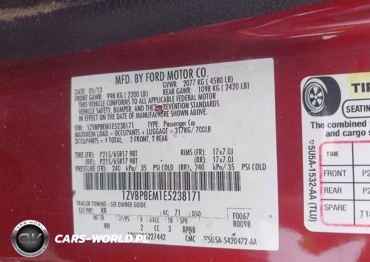 2014 Ford Mustang V6-V6 Premium VIN:1ZVBP8EM1E5238171 - 9
