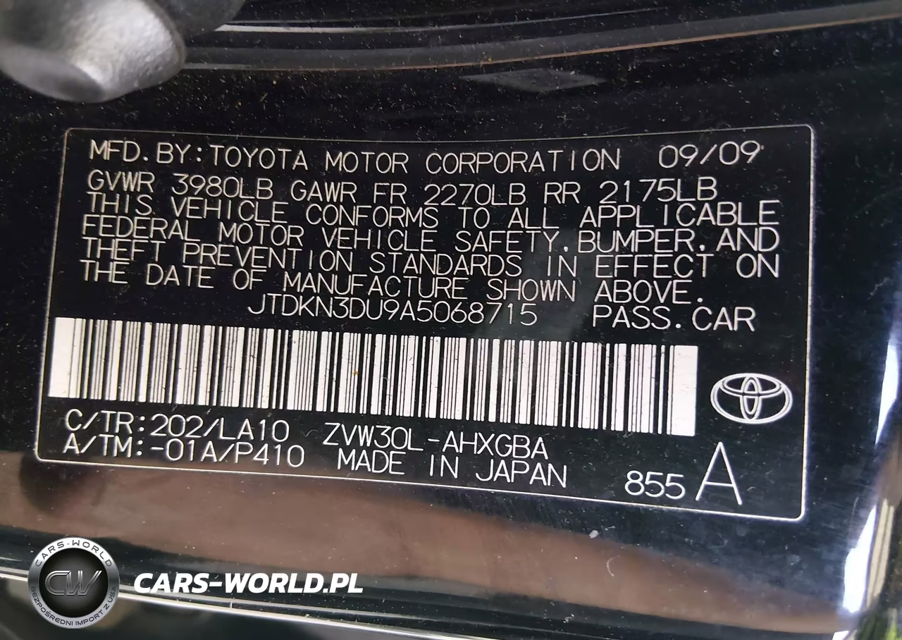 2010 Toyota Prius Iv VIN:JTDKN3DU9A5068715 - 9