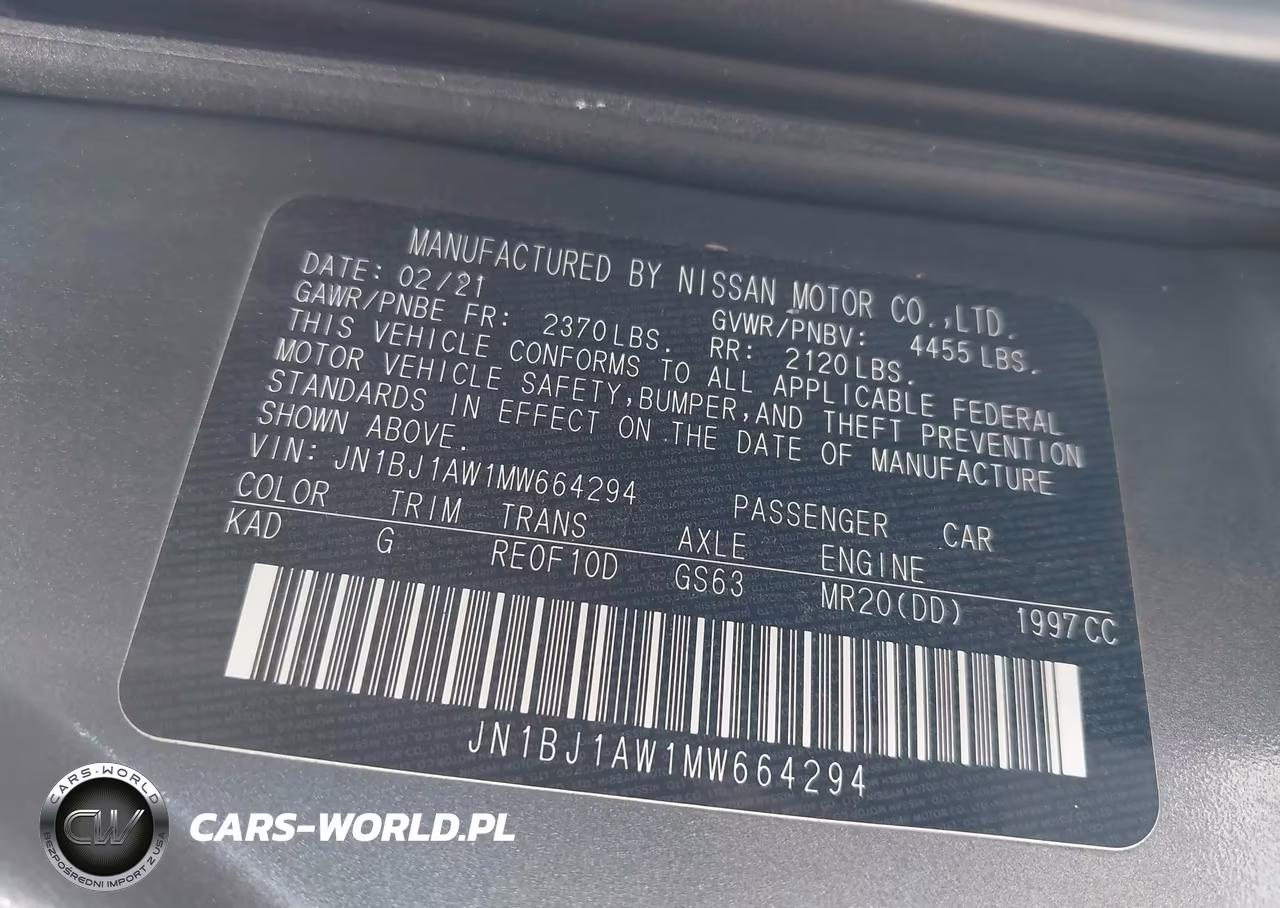 2021 Nissan Rogue Sport S Awd Xtronic Cvt VIN:JN1BJ1AW1MW664294 - 9