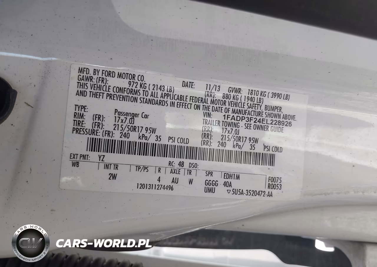 2014 Ford Focus Se VIN:1FADP3F24EL228926 - 9