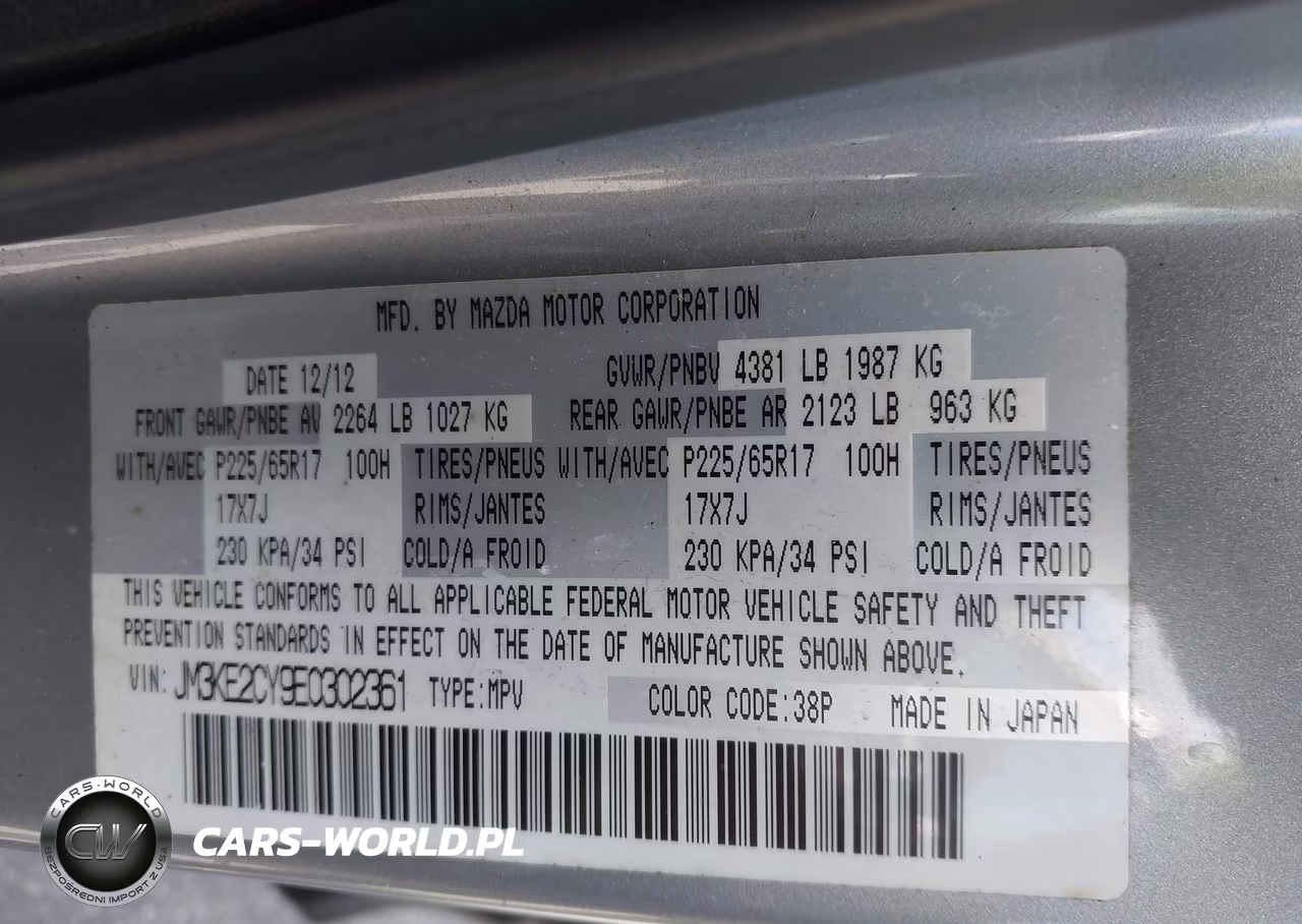 2014 Mazda Cx-5 Touring VIN:JM3KE2CY9E0302361 - 9