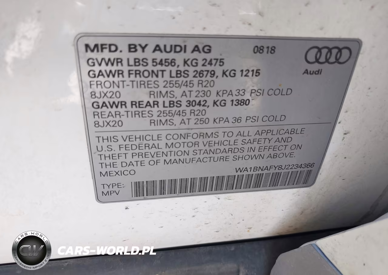 2018 Audi Q5 2.0T Premium-2.0T Tech Premium VIN:WA1BNAFY8J2234366 - 9