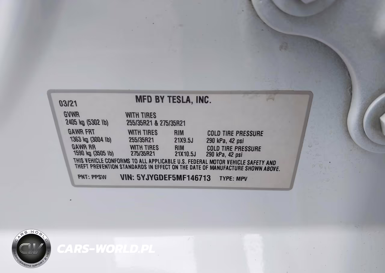 2021 Tesla Model Y Performance Dual Motor All-Wheel Drive VIN:5YJYGDEF5MF146713 - 9