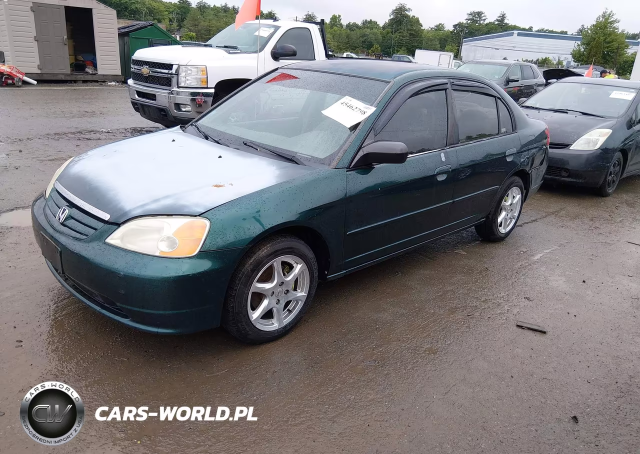 2002 Honda Civic Lx VIN:2HGES16582H593390 - 2