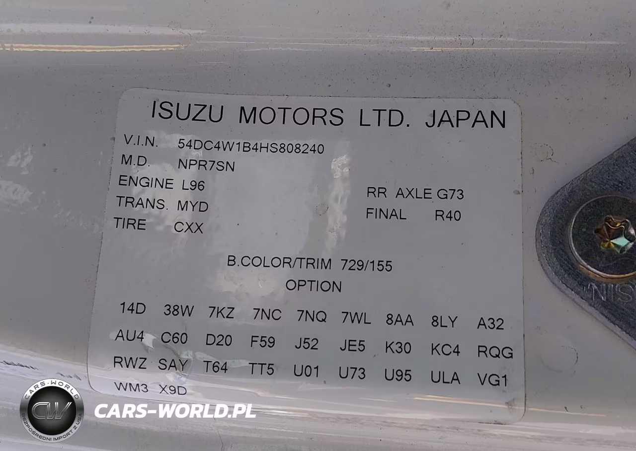 2017 Isuzu Npr Hd Gas Reg VIN:54DC4W1B4HS808240 - 8