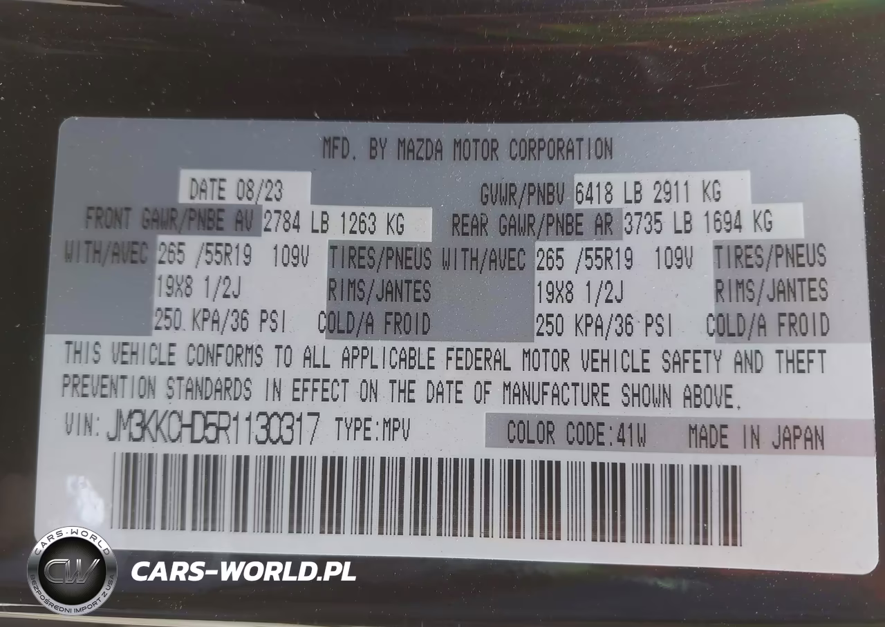 2024 Mazda Cx-90 3.3 Turbo Preferred Plus VIN:JM3KKCHD5R1130317 - 9