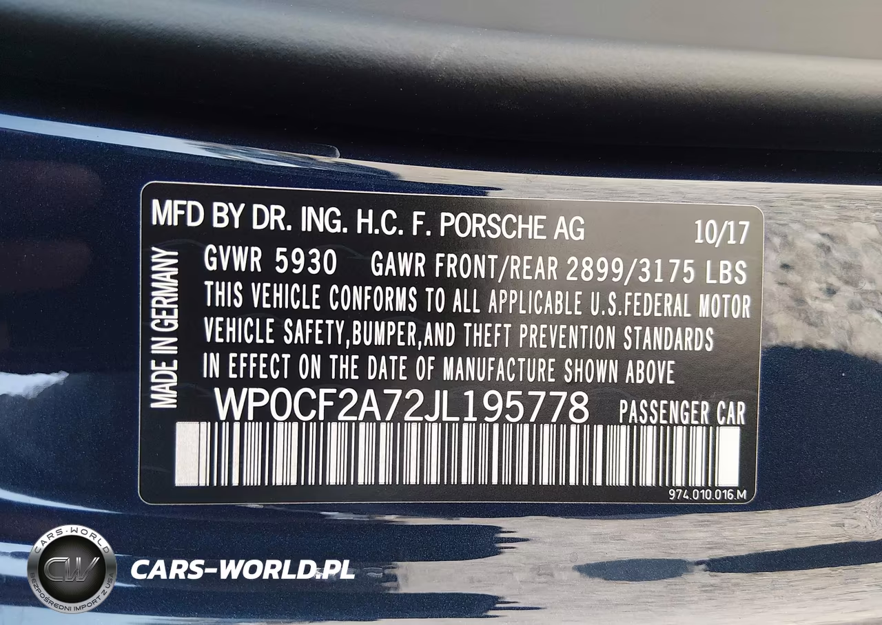 2018 Porsche Panamera Sport Turismo Turbo VIN:WP0CF2A72JL195778 - 9