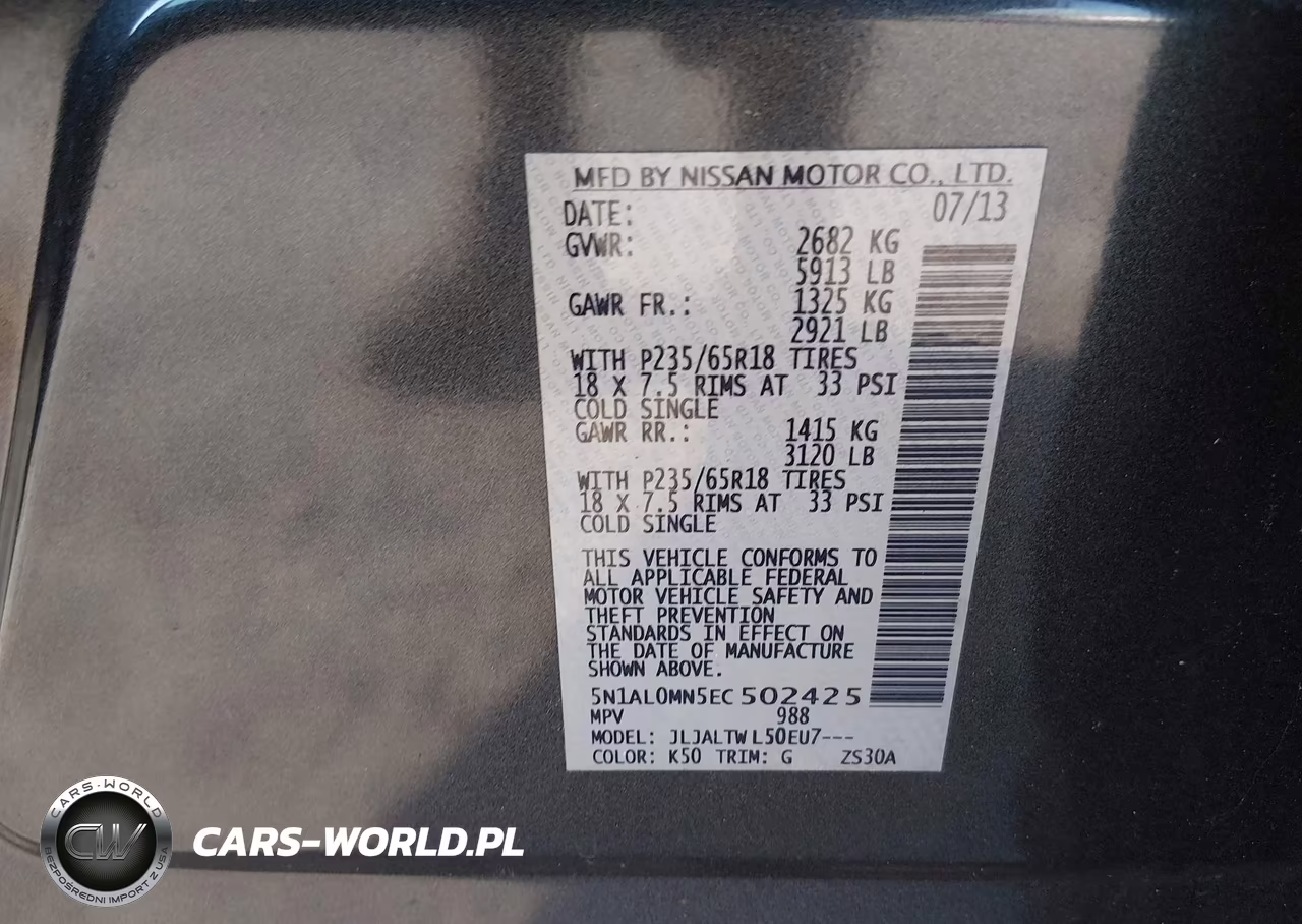 2014 Infiniti Qx60 VIN:5N1AL0MN5EC502425 - 9