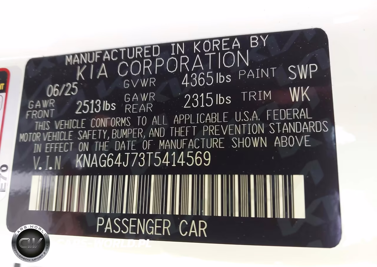 2026 Kia K5 Gt-Line Fwd VIN:KNAG64J73T5414569 - 9