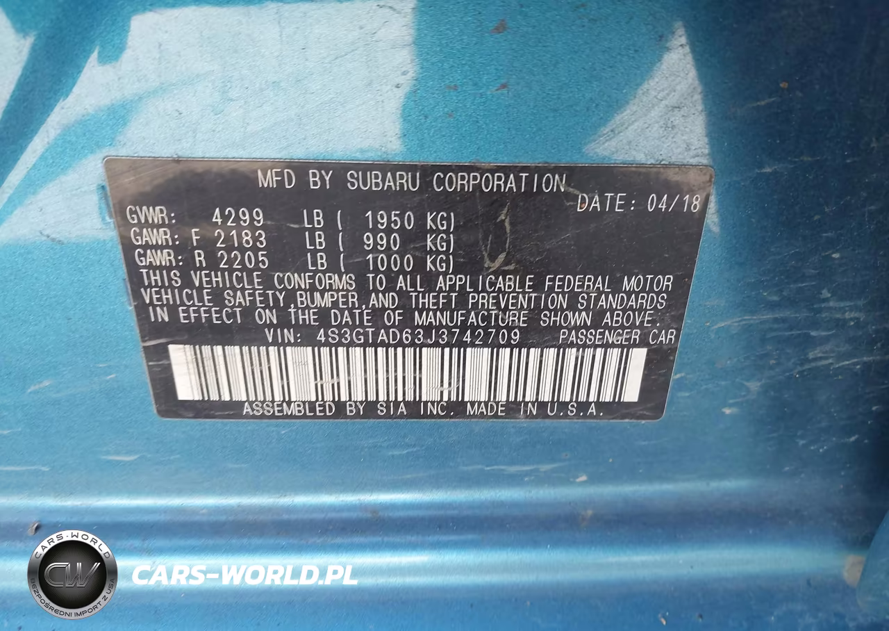 2018 Subaru Impreza 2.0I Premium VIN:4S3GTAD63J3742709 - 9