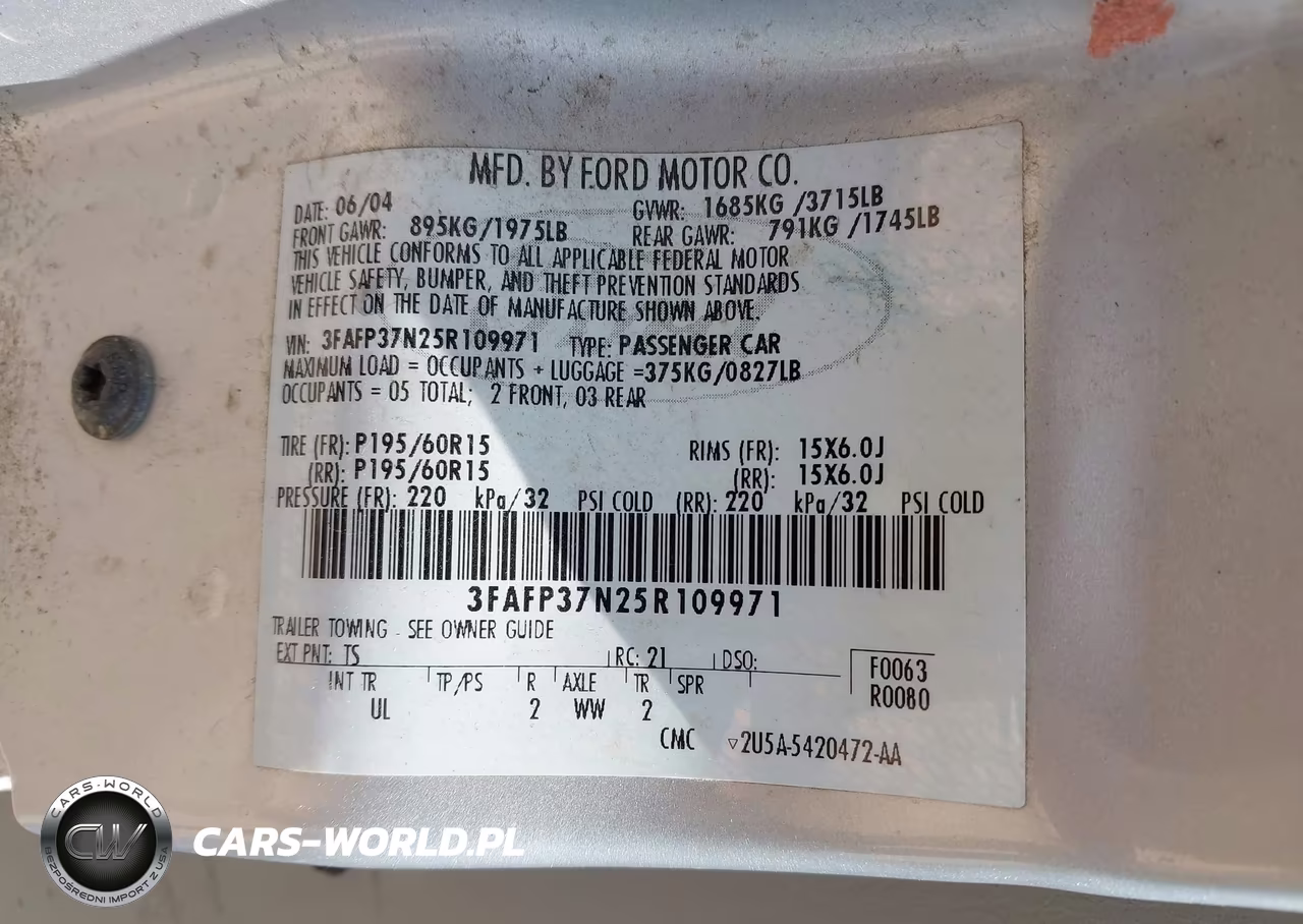 2005 Ford Focus Zx5 VIN:3FAFP37N25R109971 - 9