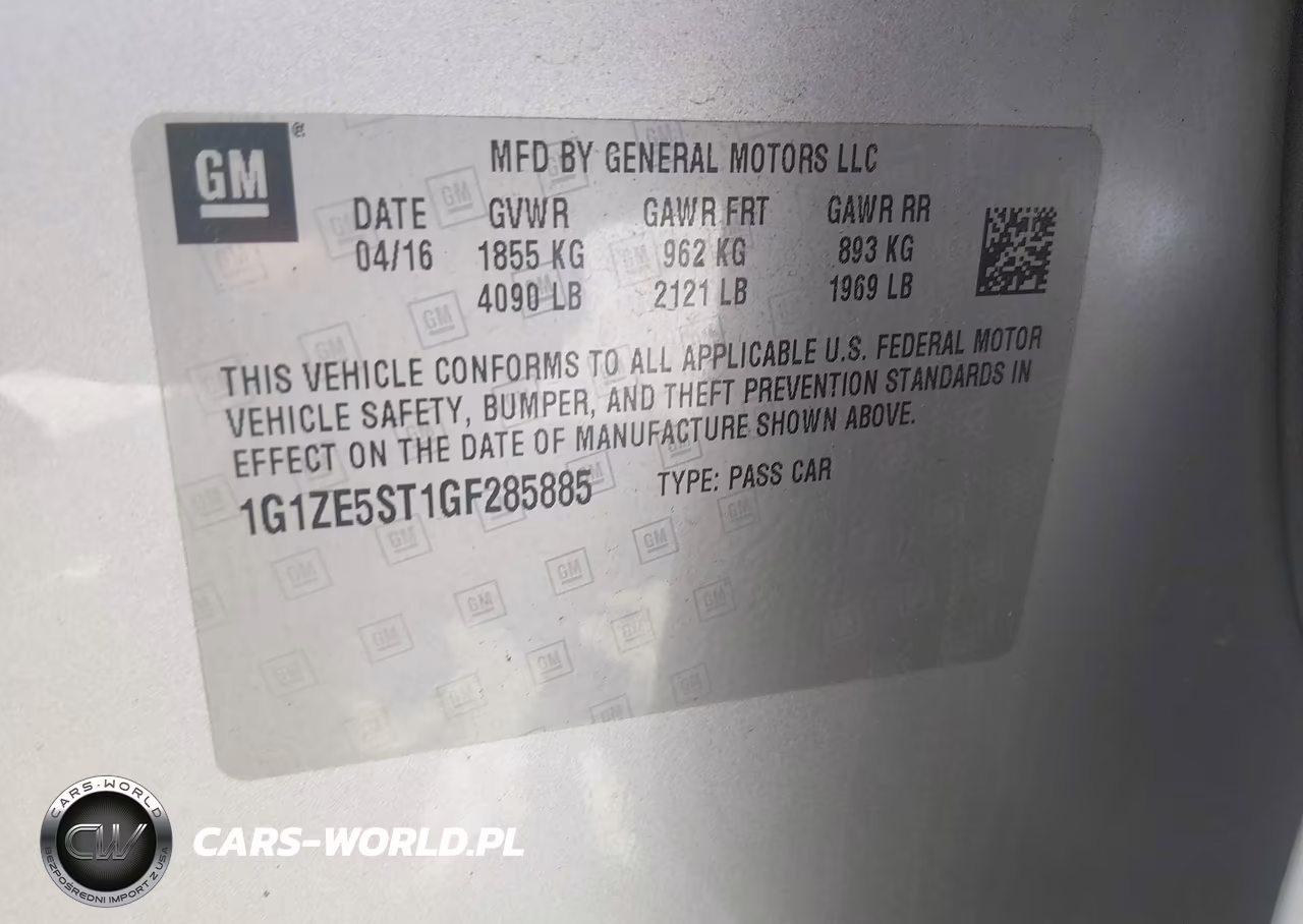 2016 Chevrolet Malibu 1Lt VIN:1G1ZE5ST1GF285885 - 9