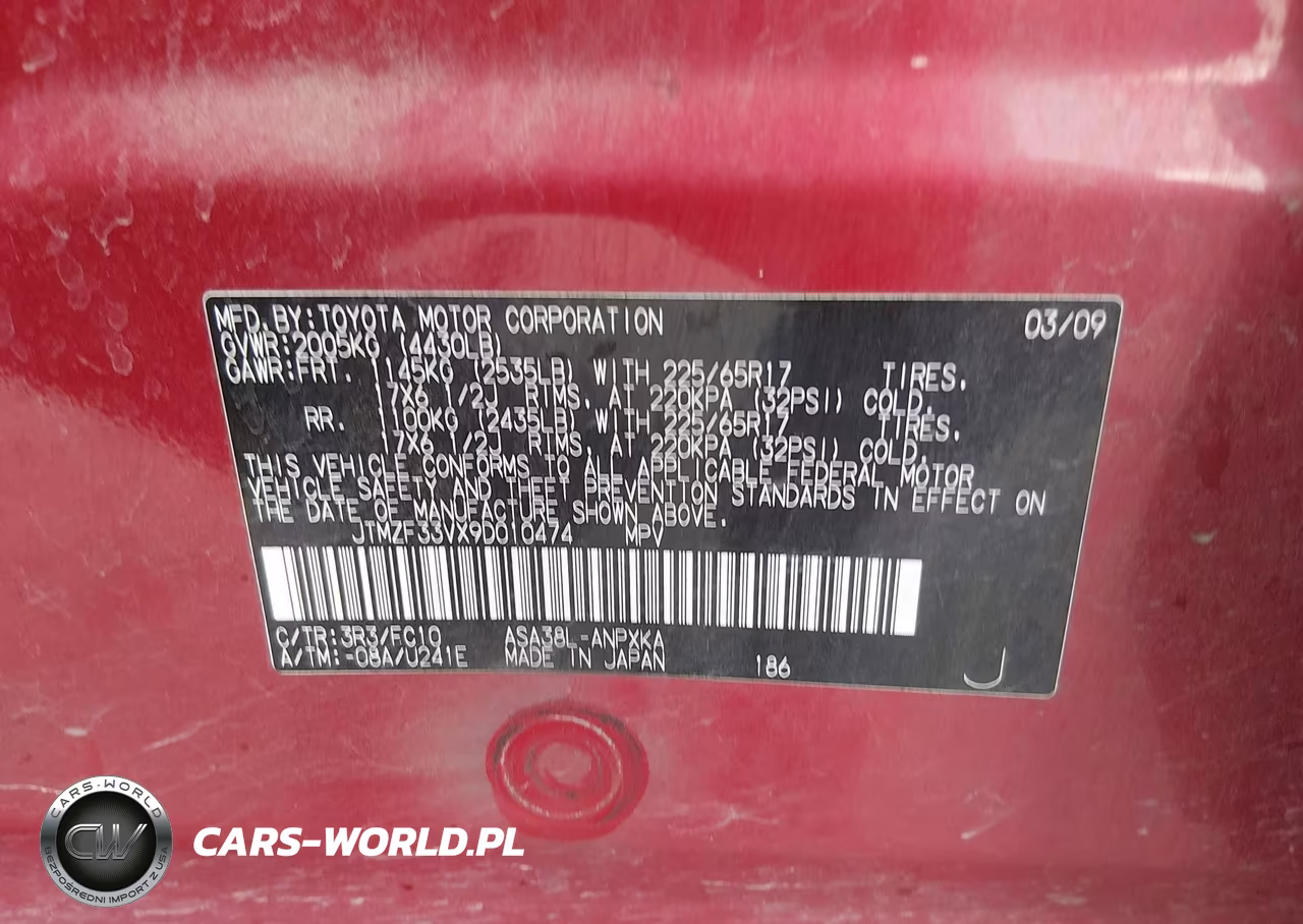2009 Toyota Rav4 VIN:JTMZF33VX9D010474 - 9