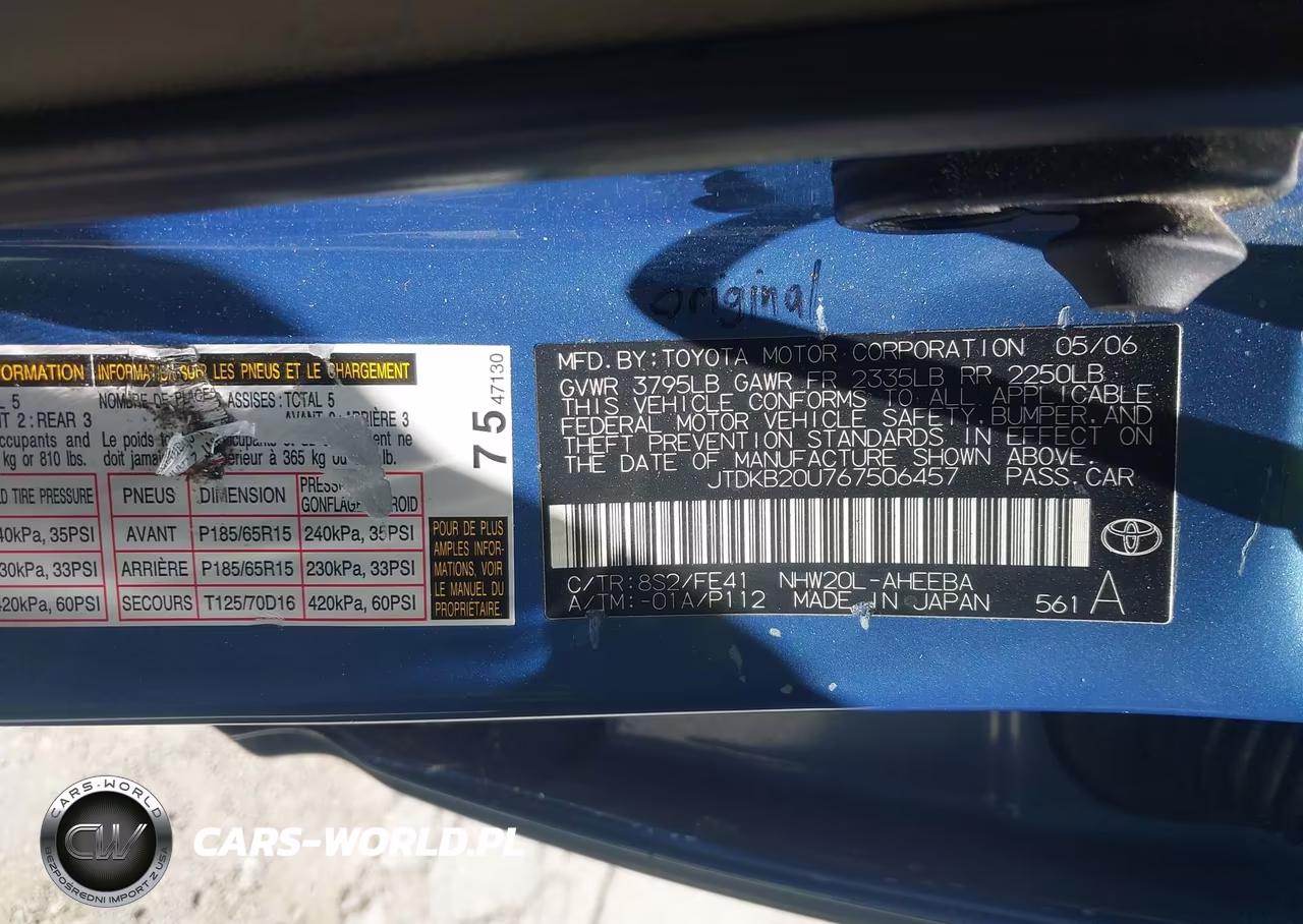 2006 Toyota Prius VIN:JTDKB20U767506457 - 9